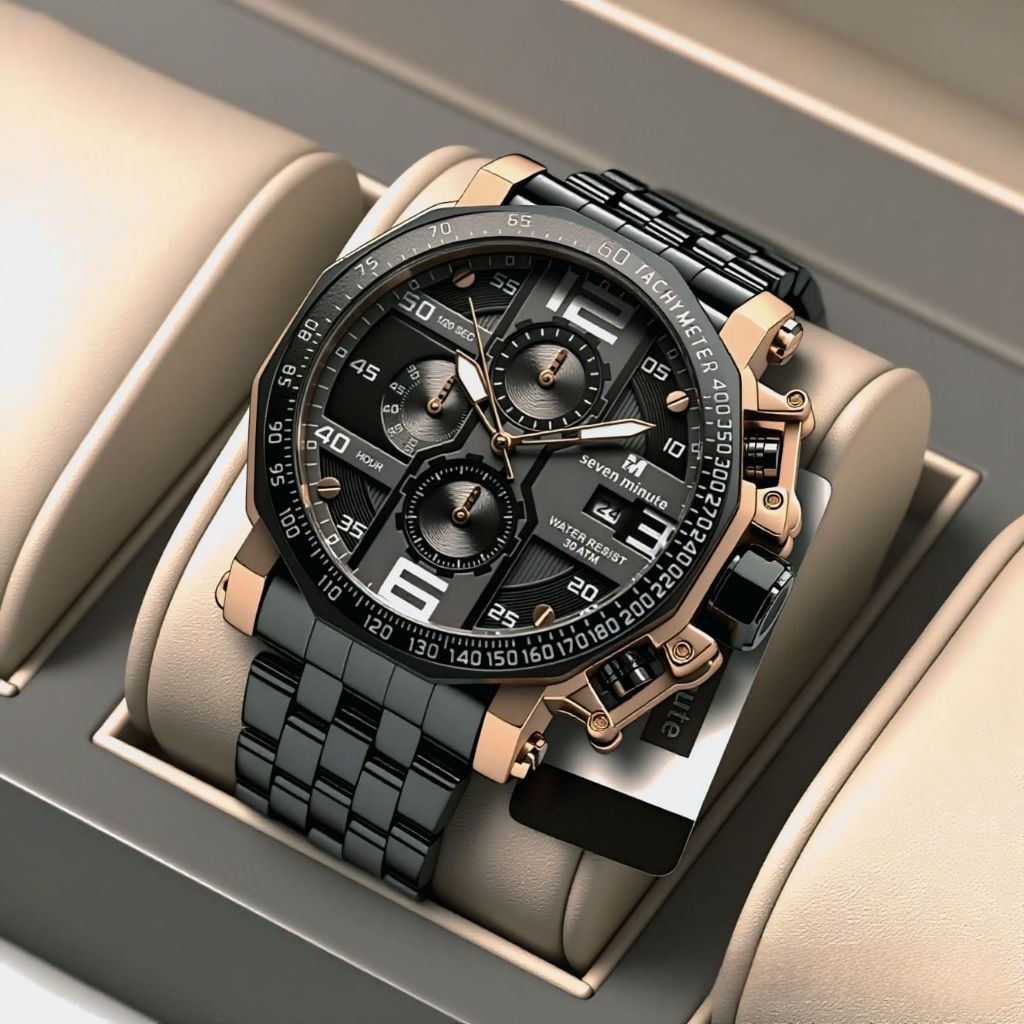 Jam Tangan Pria Chrono ON Seven Minute