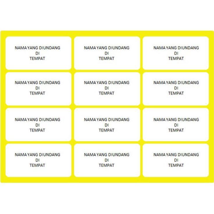 

LABEL UNDANGAN UK 103