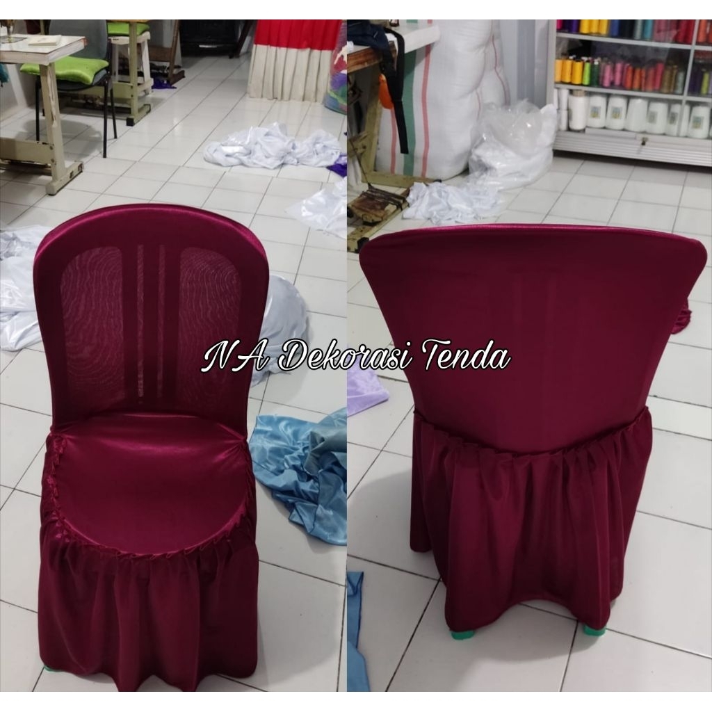 Sarung Kursi Plastik Napolly Tipe 101 Polos Tanpa Pita / Sarung Kursi Plastik Napolly Bulat
