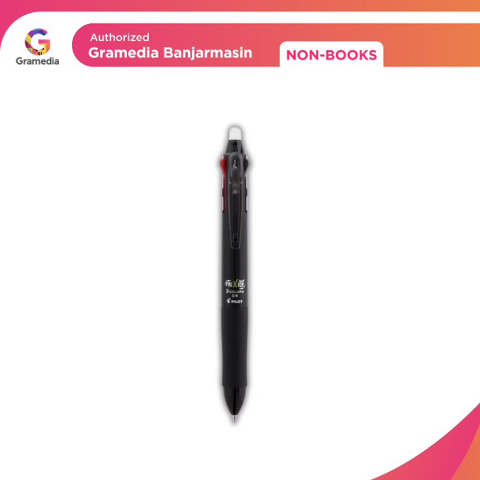 

Gramedia Banjarmasin - Ballpen Pilot Frixion 3 Colors 0.5Mm in Black Barrel