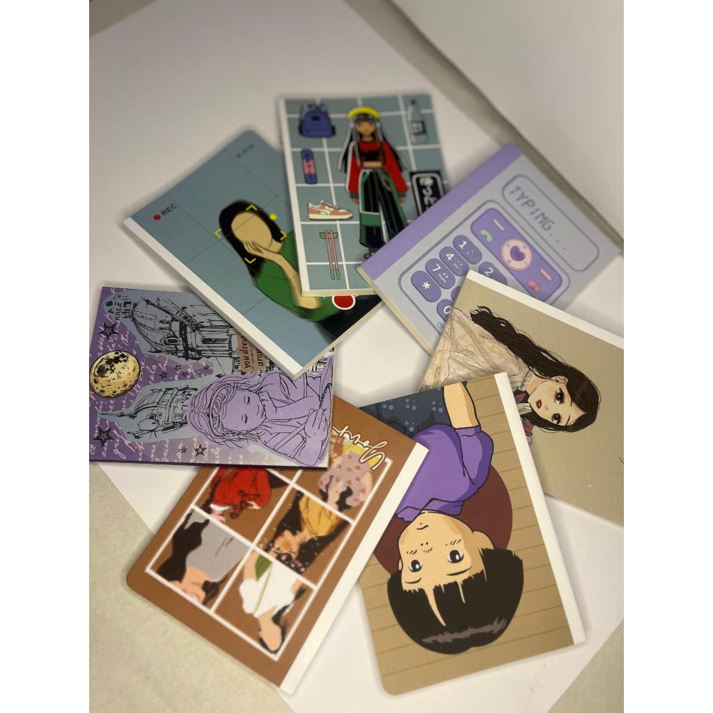 

NOTEBOOK A6 7PCS AESTHETIC DENGAN BERBAGAI COVER LUCU