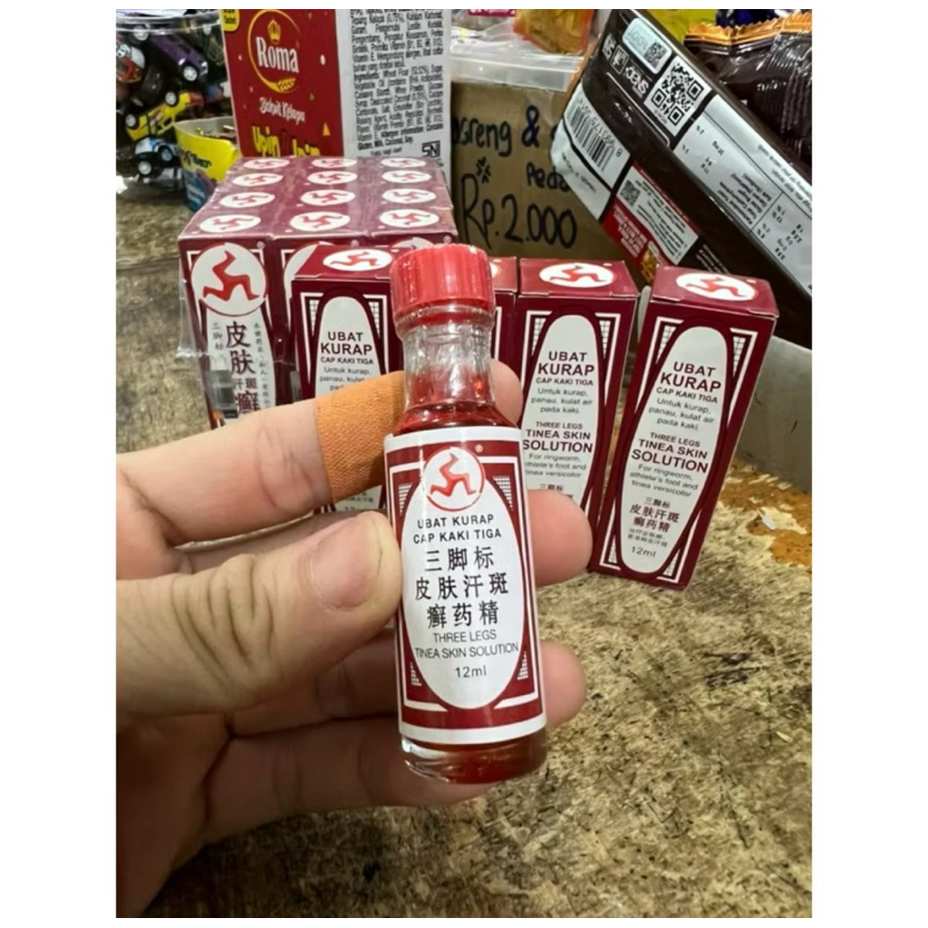 OBAT KURAP CAP KAKI TIGA ORIGINAL MALAYSIA - OBAT PANU - OBAT GATAL - OBAT KULIT - OBAT MALAYSIA - S