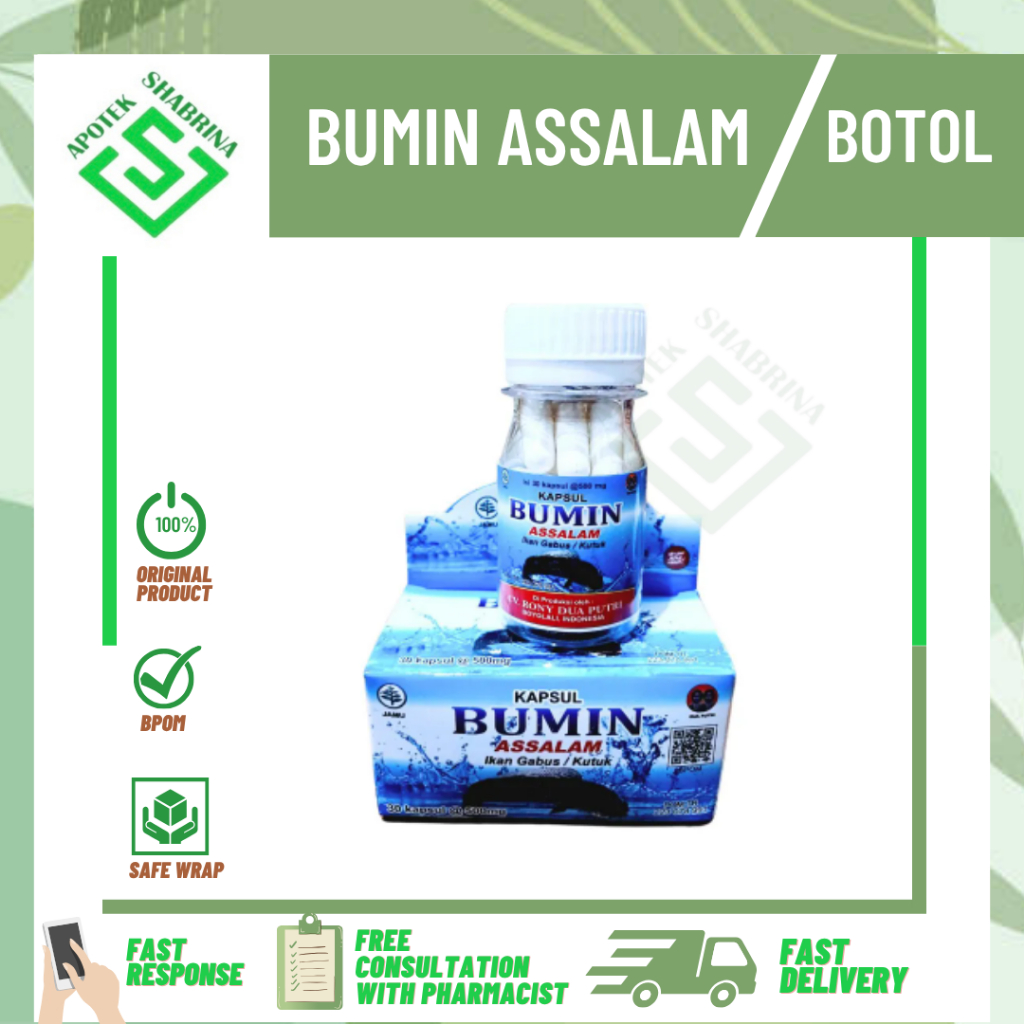 Bumin Assalam/Vitamin ikan gabus/Suplemen/btl