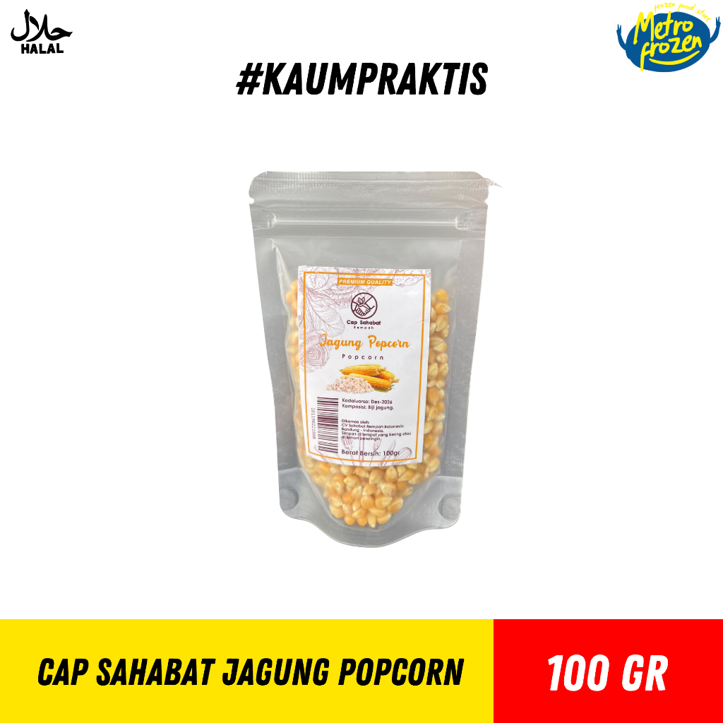 

CAP SAHABAT Jagung Popcorn 100gr //jagung pipil mentah //popcorn jagung