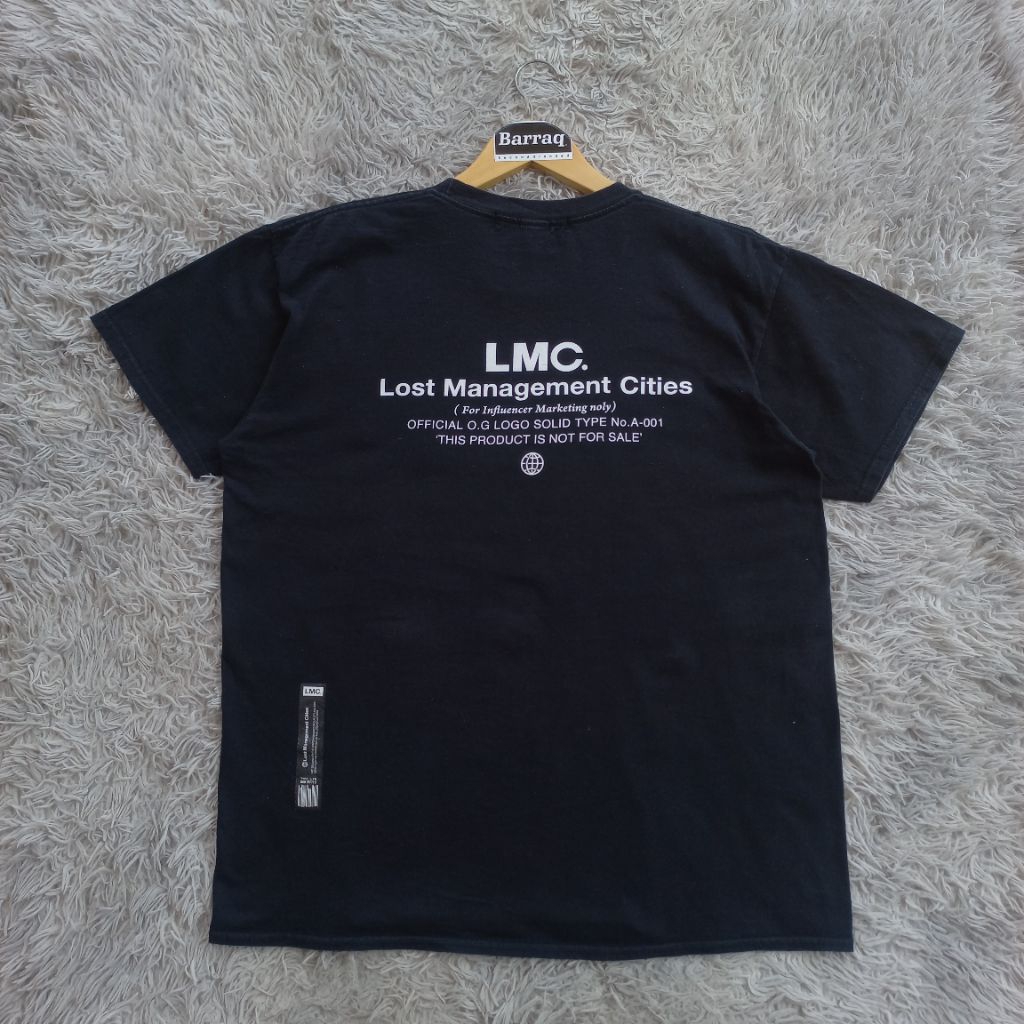 T-shirt LMC Lost Management Cities Backprint BuiltUp Kaos LMC Lost Management Cities Lengan Pendek L