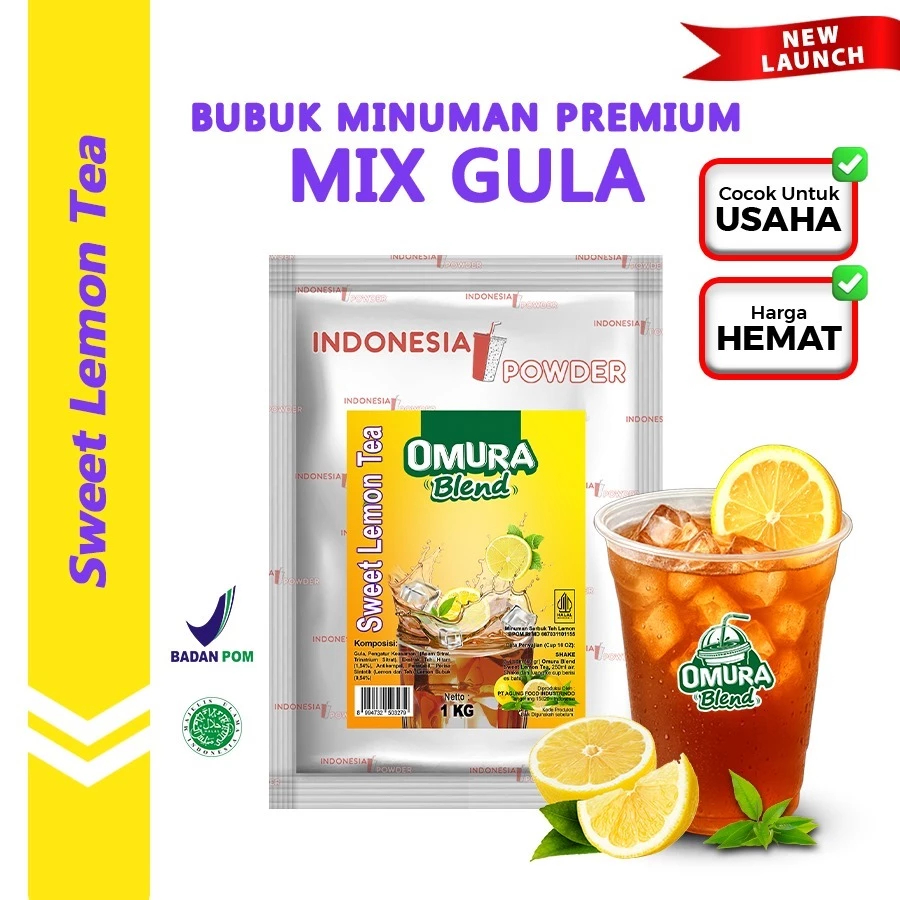 

OMURA Blend Bubuk Minuman Premium Rasa Lemontea Sweet Powder Drink 1 Kg Omura Powder