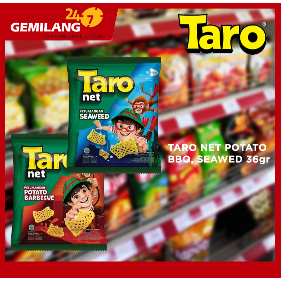 

TARO NET POTATO BBQ, SEAWED 36gr