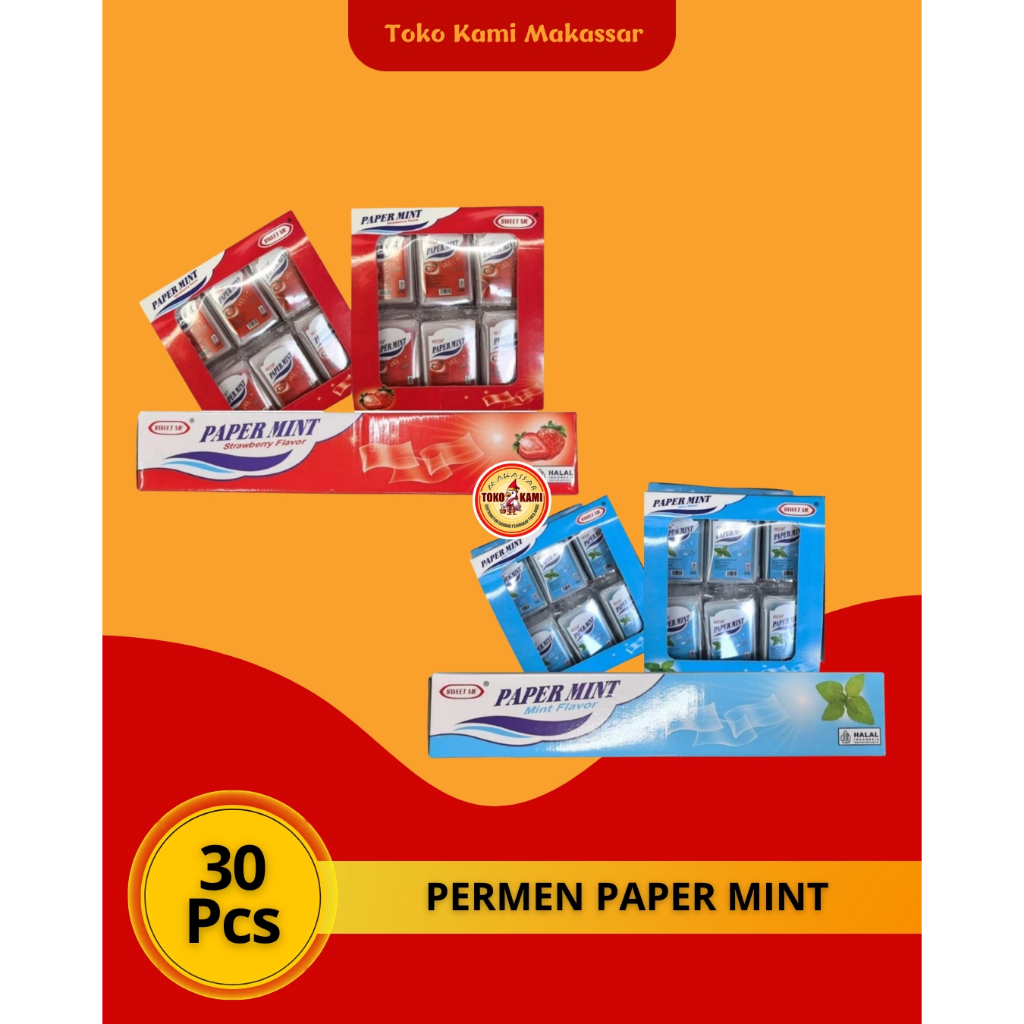 

PERMEN PAPER MINT BOX ISI 30Pcs
