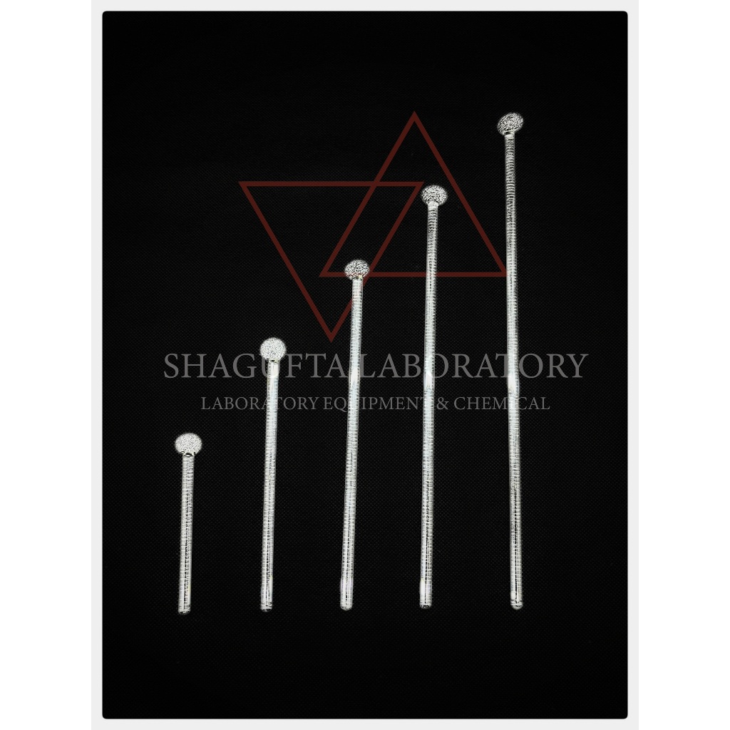 Batang Pengaduk Kaca / Spatula Kaca / Glass Stirring Rod – Untuk Praktikum & Riset