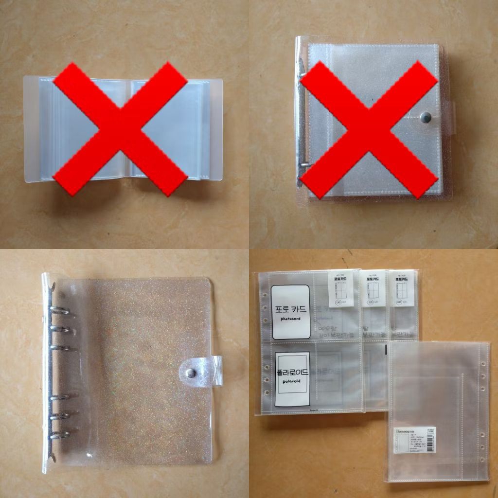 

Kolbuk 1P 2P 4P Binder A5 Jelly Luluroom Muji Bibimcat