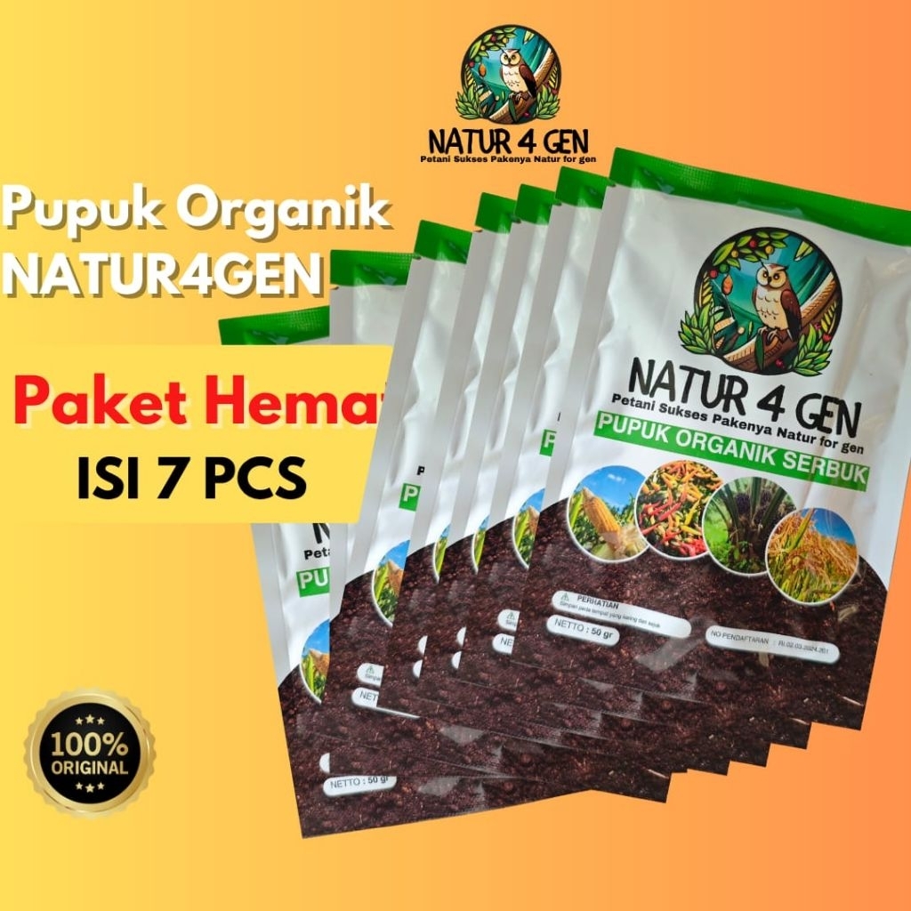7 Pcs Bio Organik Naturagen ORI ASLI Paket Murah naturagen pupuk padi naturagen pupuk jagung naturag