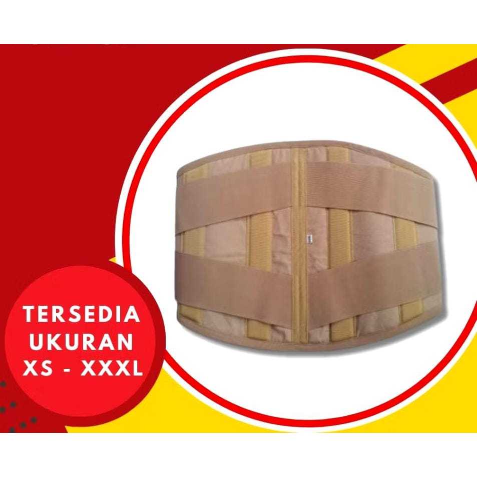 Korset Lumbal Korset Tulang Belakang Cream merk Hanifa, Korset HNP Syaraf Kejepit