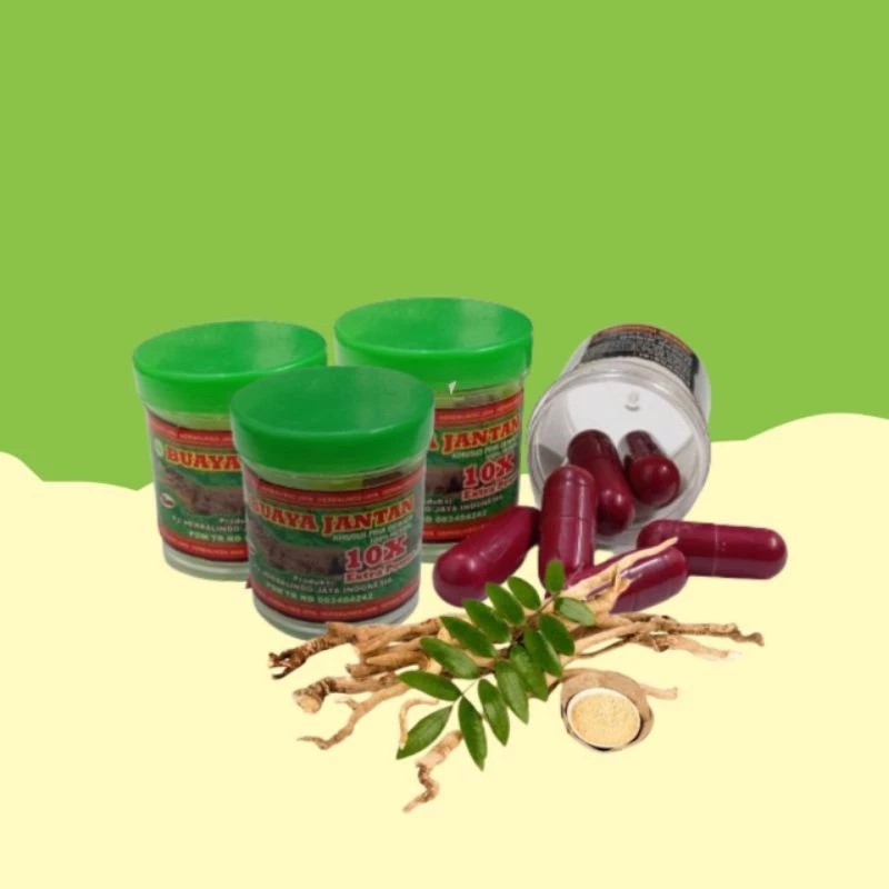 buaya jantan kapsul dewas penambah durasi tanpa efek samping / buaya jantan kapsul herbal aman bpom 