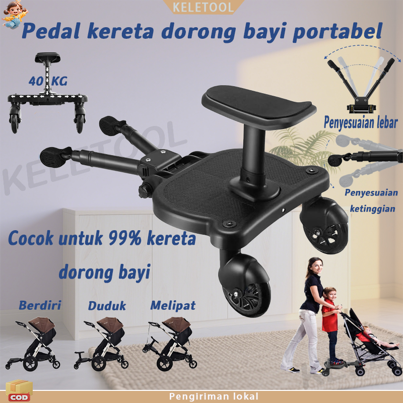 Stroller Pedal Board Pijakan dudukan stroller Dudukan extention stroller Aksesoris Duduk Kereta Doro