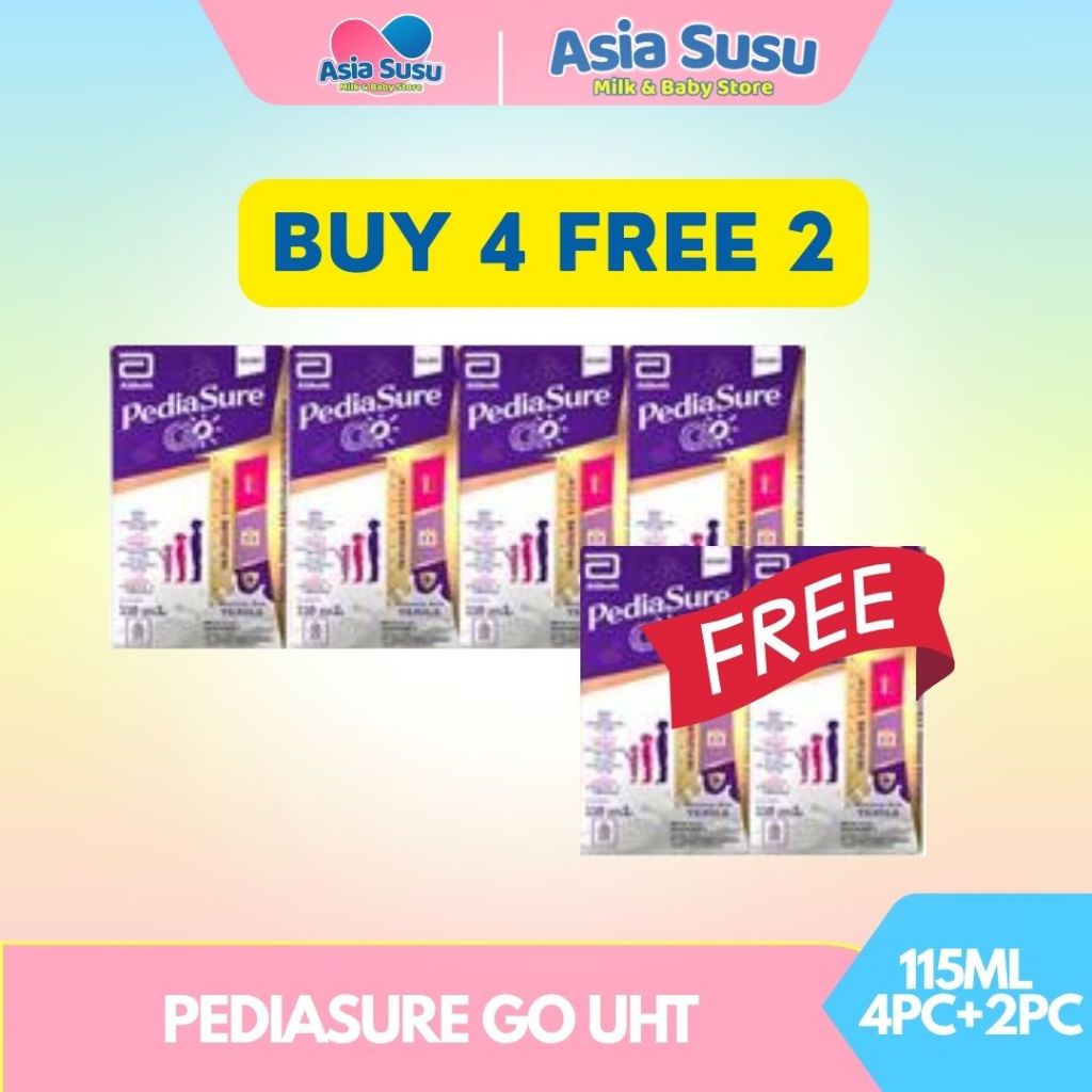 

[GROSIR] PEDIASURE GO UHT VANILA / COKLAT 110ML / SUSU CAIR UHT ANAK 1-10 TAHUN DAYA TAHAN