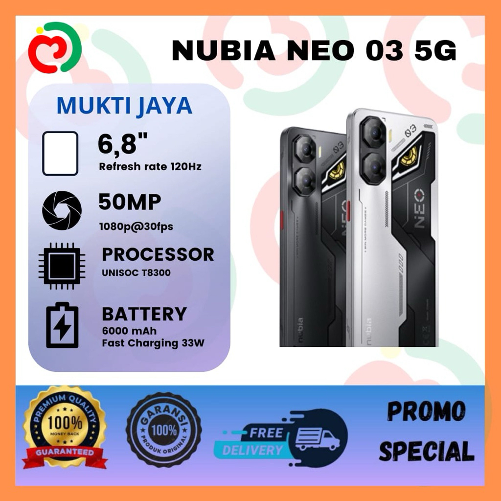 ZTE Nubia Neo 3 5G 8/256GB Nubia Neo 03
