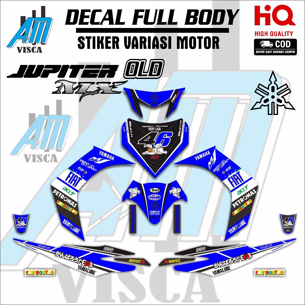 Decal Jupiter Mx Old Full Body Stiker Jupiter Mx Old Variasi Desain Fiat