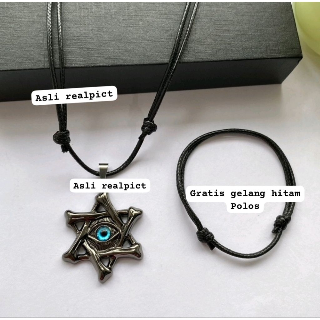 kalung bintang mata 1 // kalung bintang y2k// kalung bintang murah