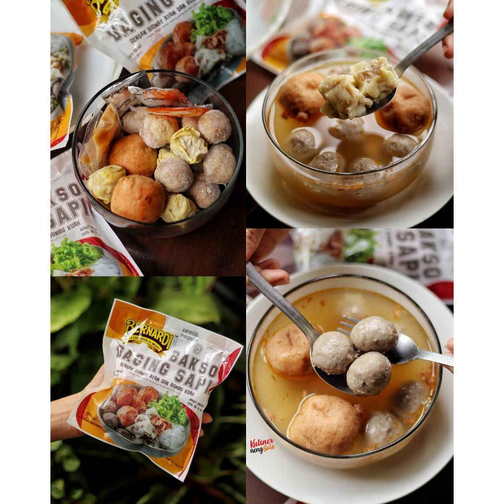 

BERNARDI Bakso Sapi Siomay Mix Komplit + Bumbu Kuah 150gram - Kheiza Frozen