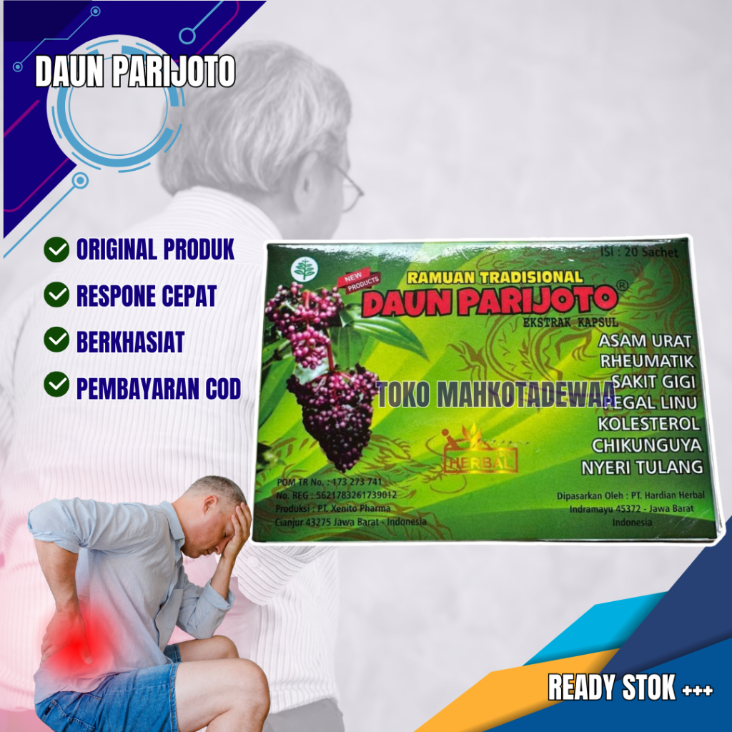 

daun parijoto kapsul original 100%