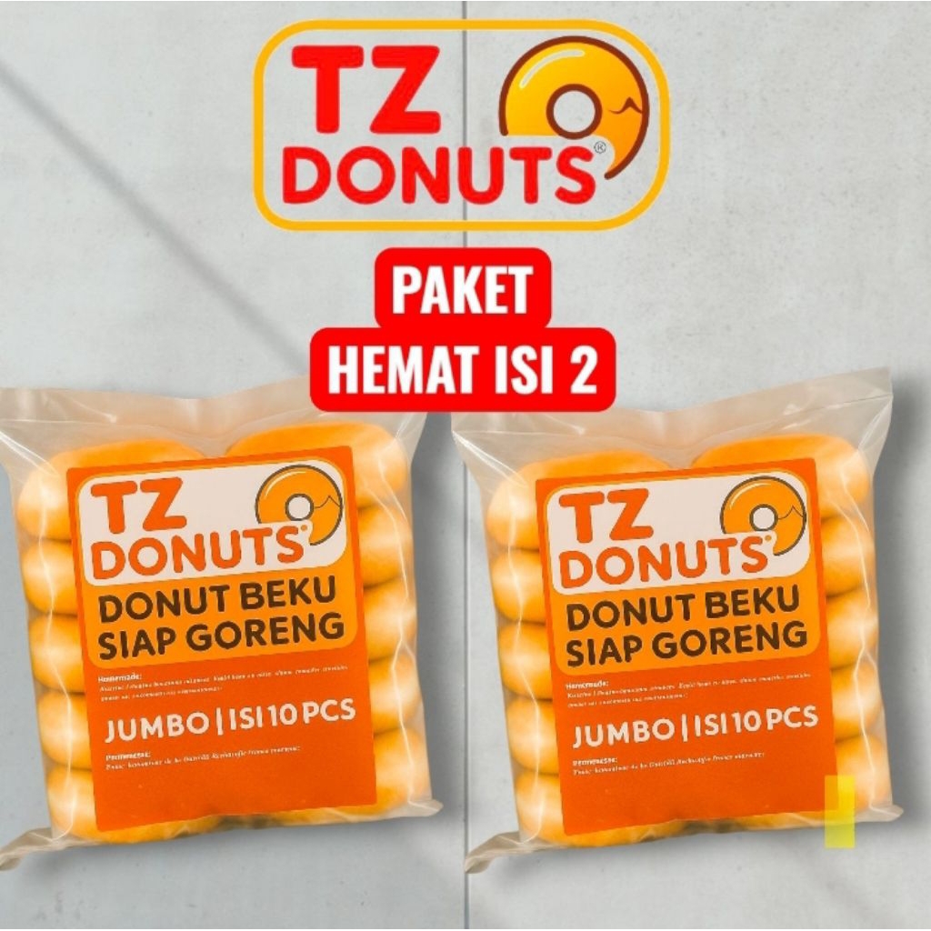 

TZ Donuts - PREMIUM Par-fried Donut - Donut Beku Siap Goreng [PAKET HEMAT ISI 2]