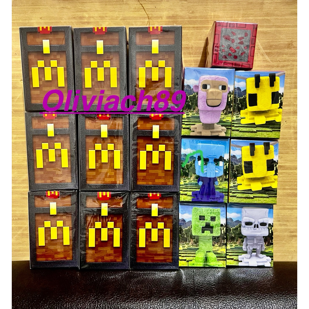 READY STOCK MAINAN MCD HAPPY MEAL MINECRAFT MCDONALDS AND MINECRAFT BLIND BOX