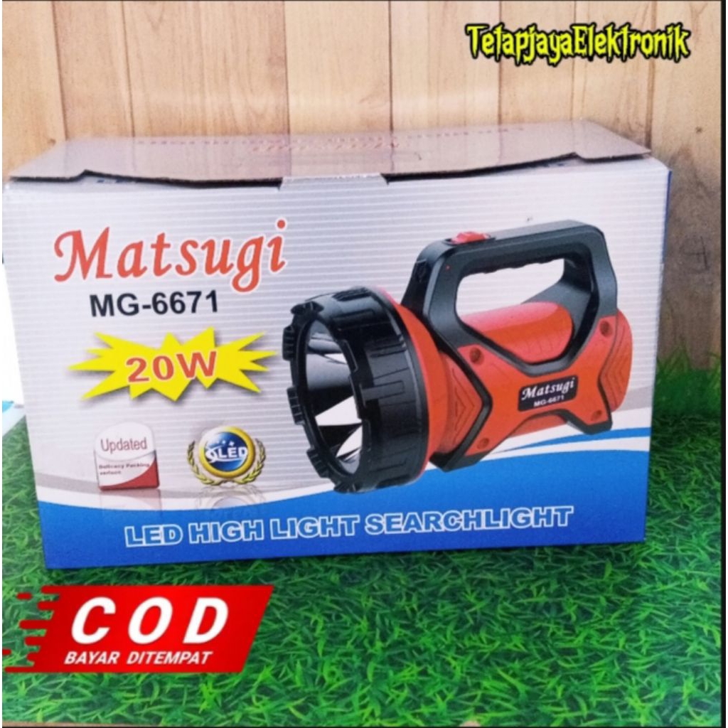 SENTER LED JUMBO MATSUGI 20WATT MG-6671/MG-6612L/SENTER JUMBO TERANG