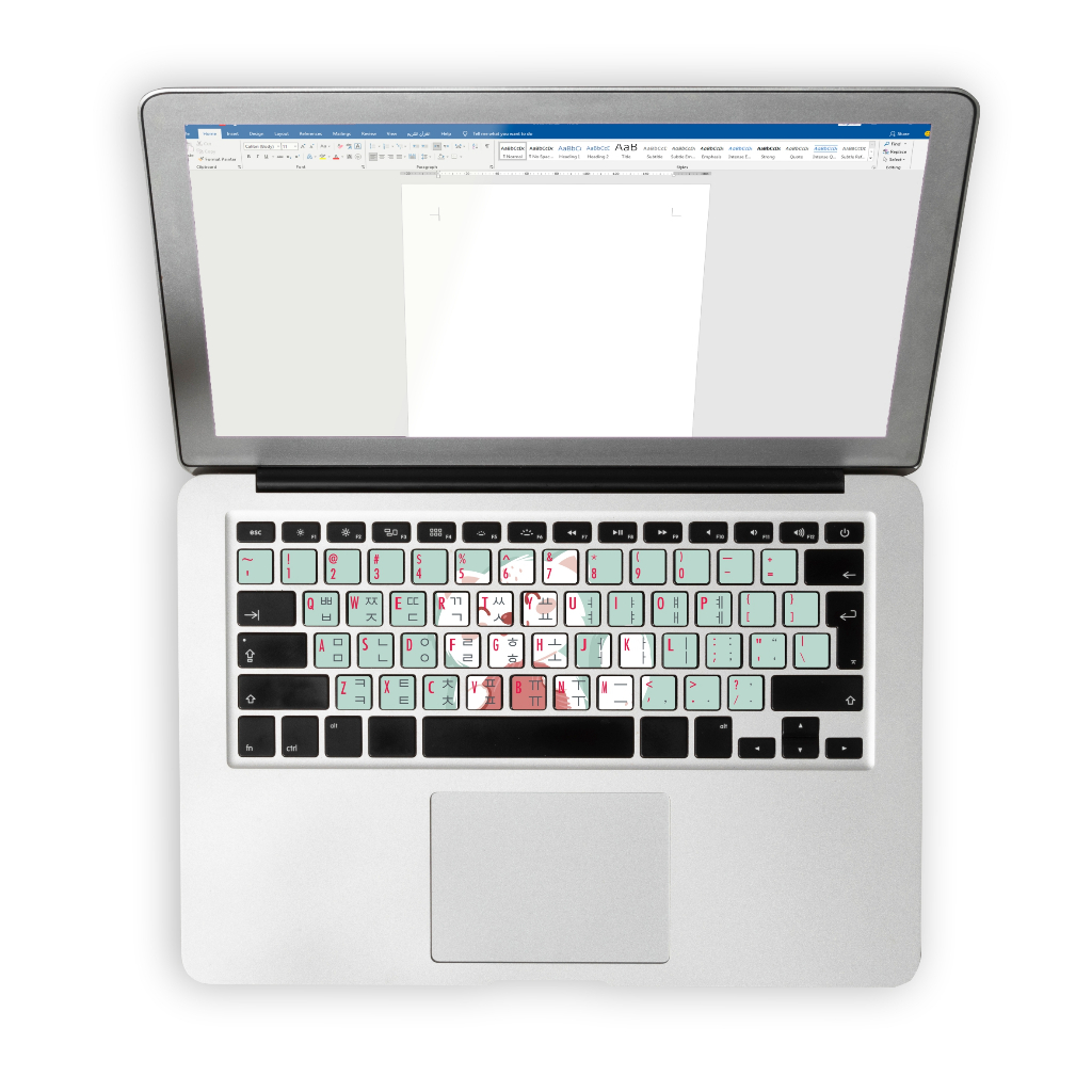 Ghif Stiker Sticker Keyboard Bahasa KOREA HANGUL Premium Vinyl PC Komputer Laptop waterproof Anti lu