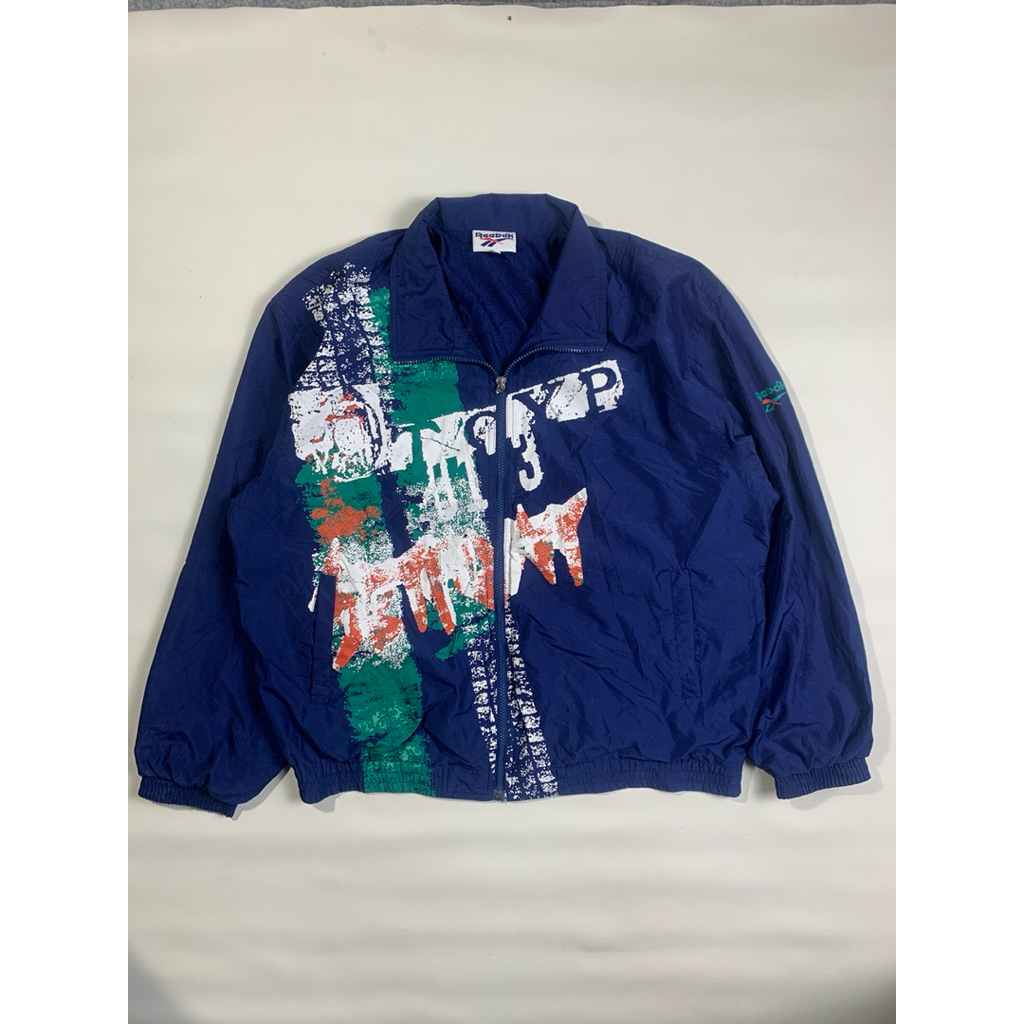 windbreaker colorblok reebok sz L