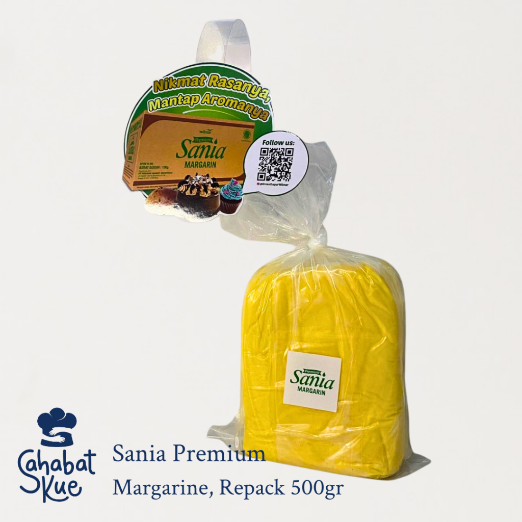 

Sania Margarine Premium 500gr - Margarin Serbaguna untuk Kue & Masakan