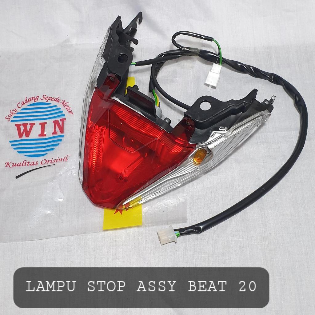 WIN Lampu Stop Assy Beat 2020 Beat Deluxe Stop Lamp Lampu Stop Sen Lampu Rem Lampu Belakang