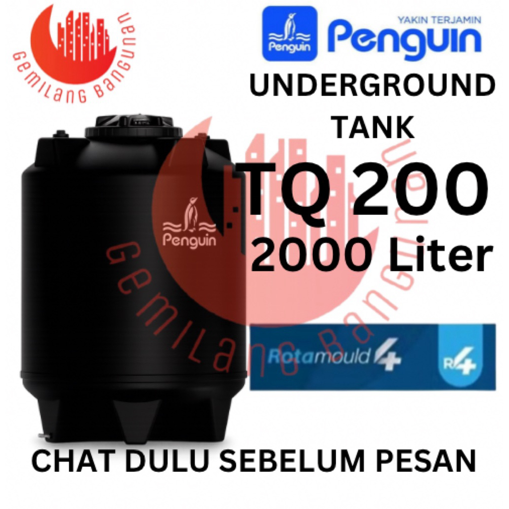 Tangki Air Penguin / Toren Air Penguin TQ 200 ( 2000 Liter )- UNDERGROUND TANK / TANGKI TANAM / TANG