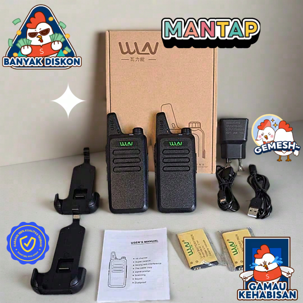 HT WLN KD C1- KD-C1 KDC1 UHF Walkie Talkie Radio WLAN