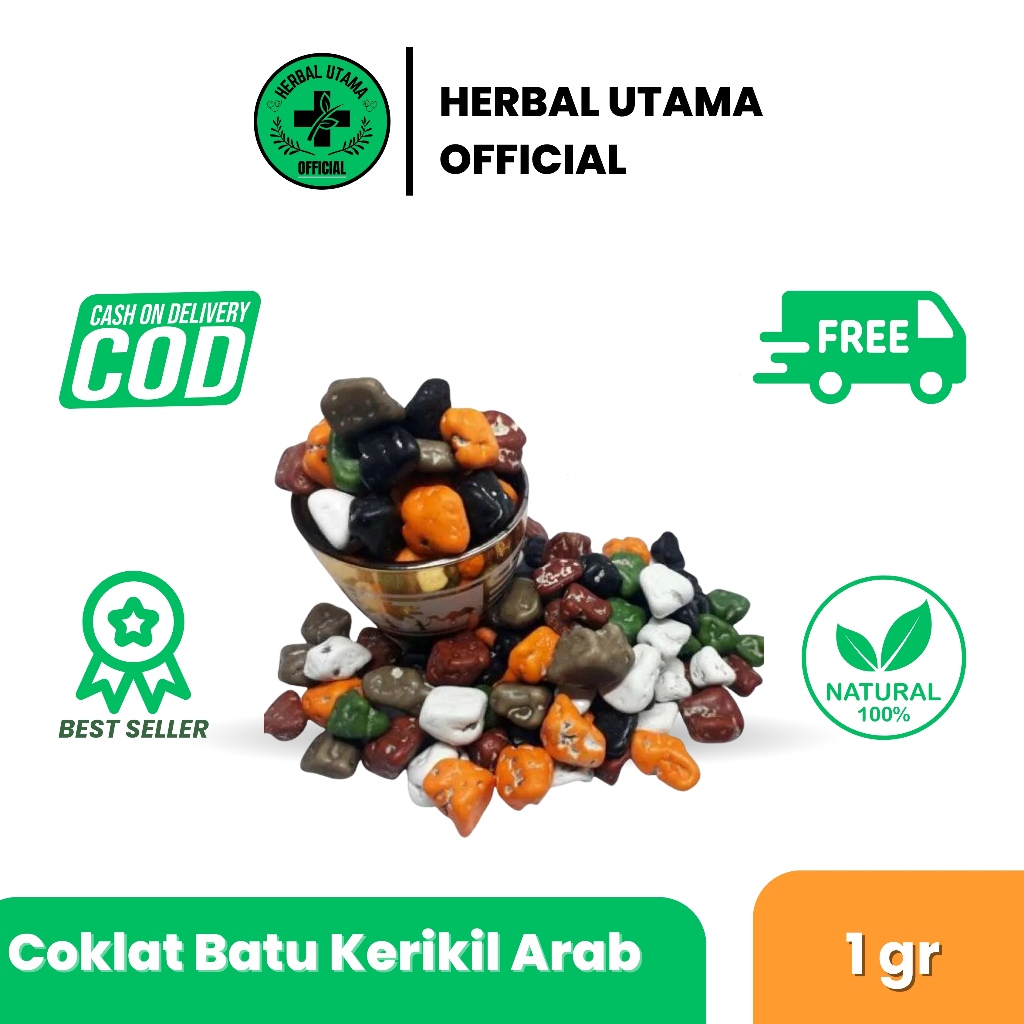 

Coklat Kerikil 1 Gram | Permen Coklat Arab Batu Original