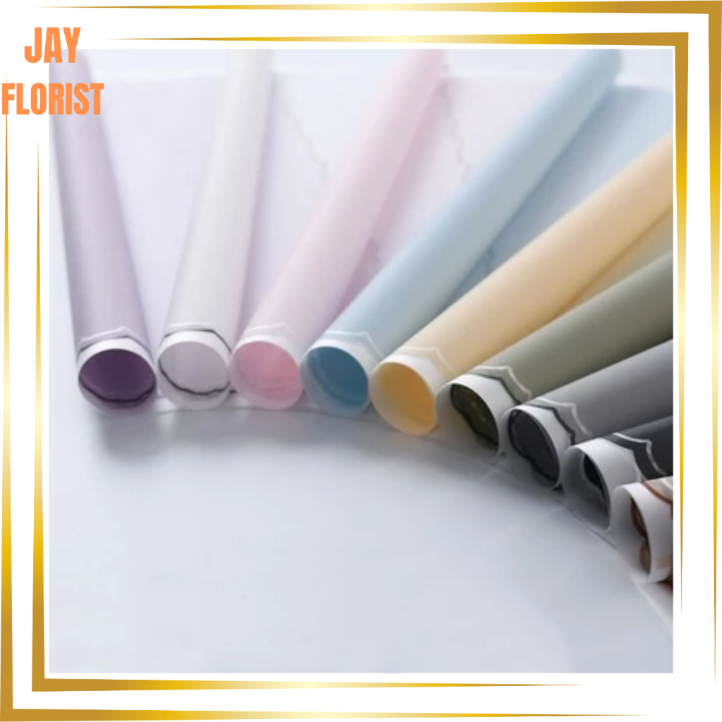 

KB6180 Flower Wrapping Paper Varian List Cloud Awan Frame Transparan Kertas Buket Bunga Cellophane Florist
