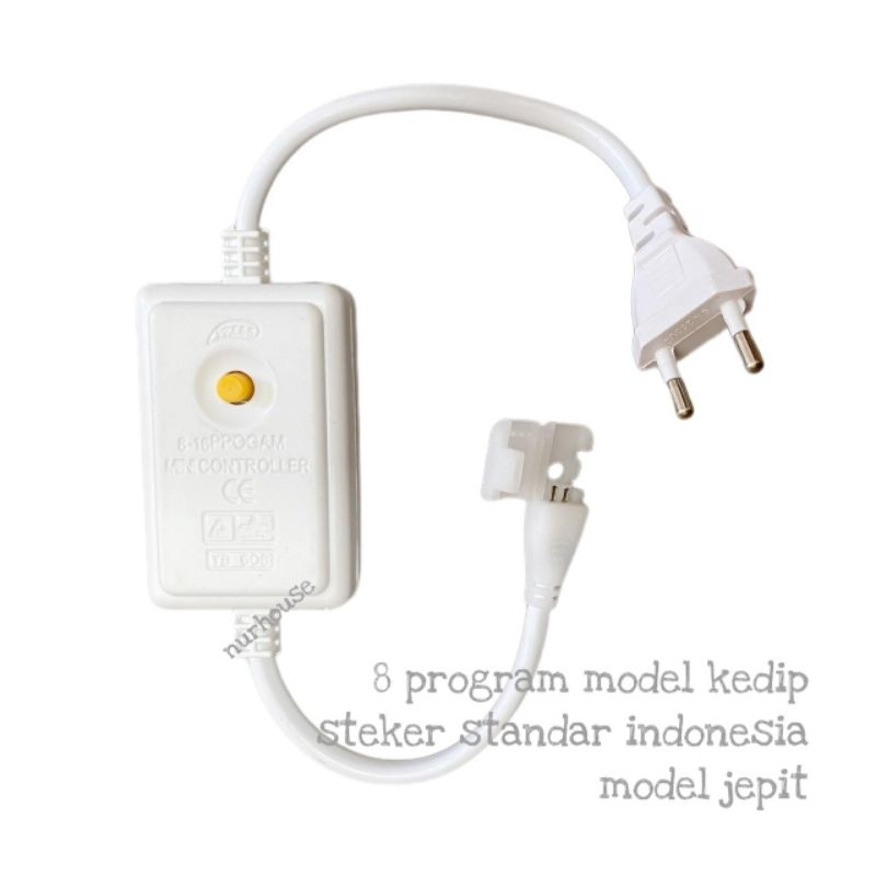 Mycoolcell [Soket] Kontroler Flasher Socket Led Strip 5050 2835 Rgb Kedip Jepit // Soket Jepit Rgb