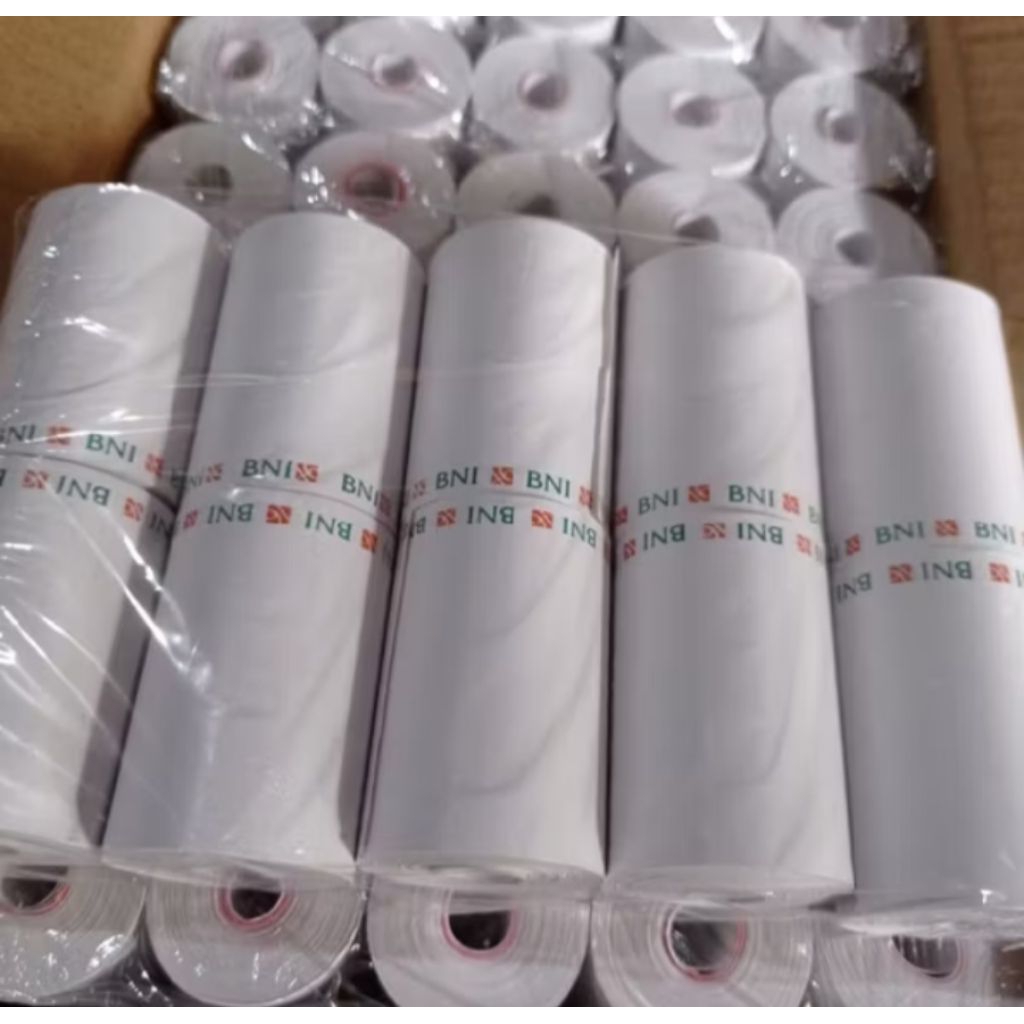 

(30) ROLL KERTAS THERMAL EDC LOGO BANK BNI UKURAN 58X30MM