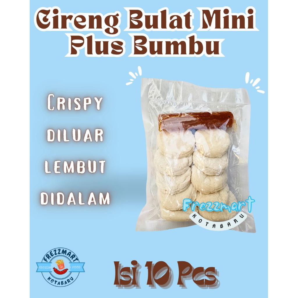 

Cireng Mini Isi 10 Pcs Plus Bumbu Frezzmart Kotabaru