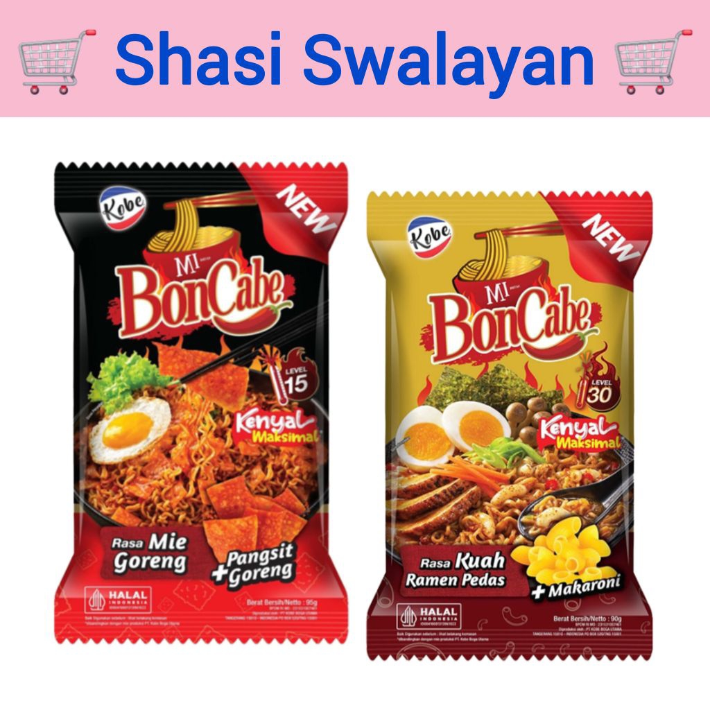 

BonCabe BON CABE Mie Instan Pedas Lvl 15 / 30 isi 90 gram