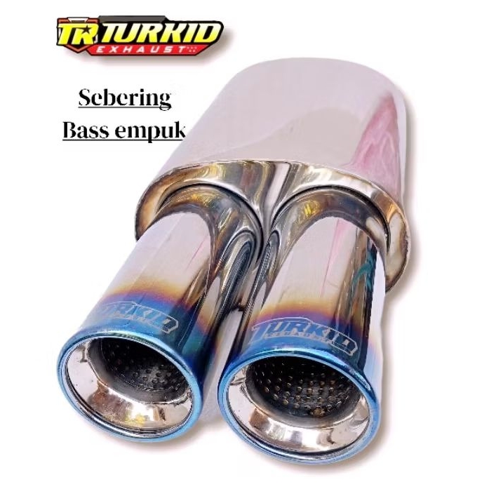 Knalpot Mobil Racing Knalpot Hks Sebring Cabang 2 Suara Bas Padet Ulem untuk Universal  BMW KNALPOT 