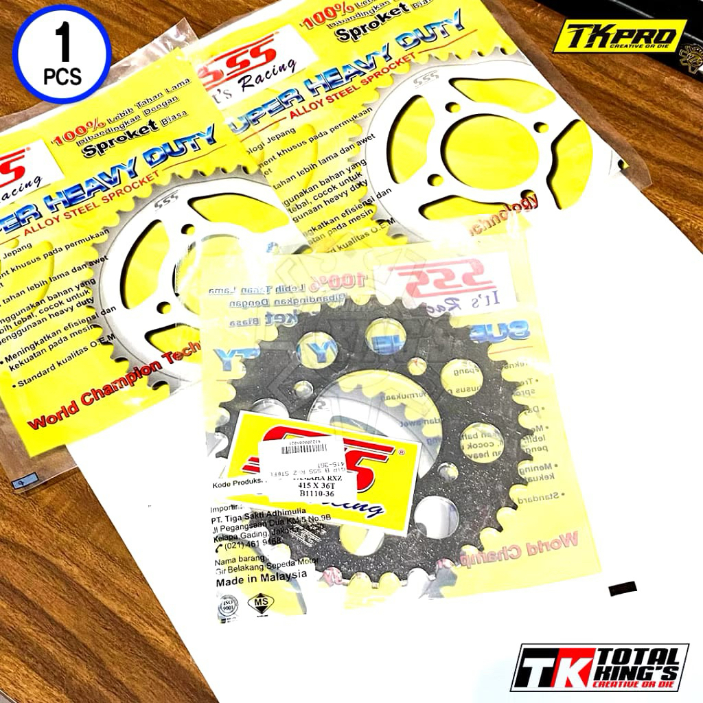 gear gir belakang sss racing 428 37T 35T rxs rxking Vega r juviter mx f1zr