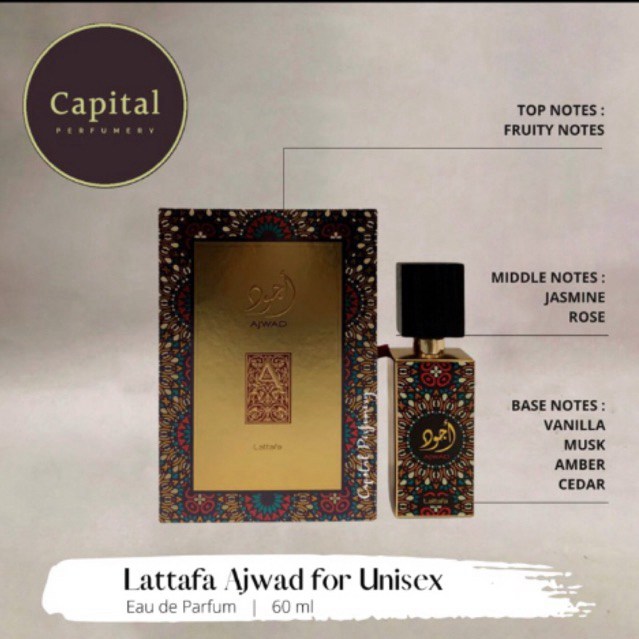 Parfum Original Lattafa Ajwad Edp 60 ml