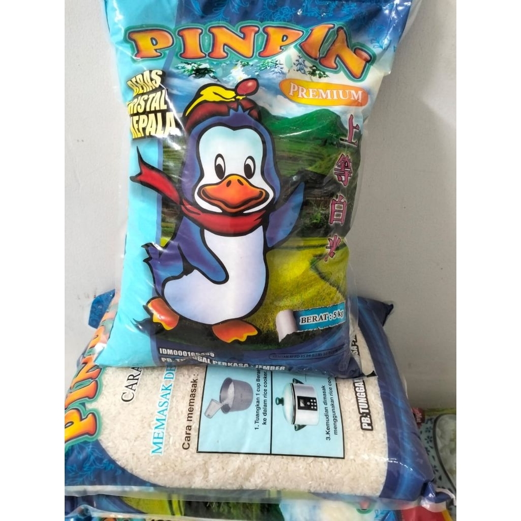 

Beras Pinpin Kemasan 5kg Beras Premium