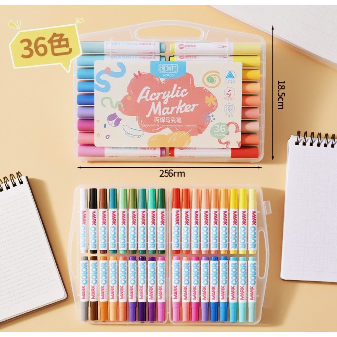 

Color Pens Spidol 12 Warna Drawing Marker Anti Bocor