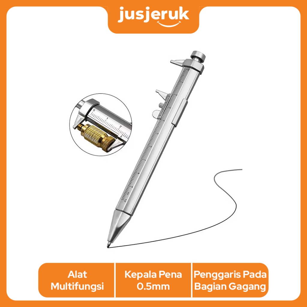 

JFactory Pulpen Pena Multifungsi Ballpoint Measuring Tool Scale Ruler