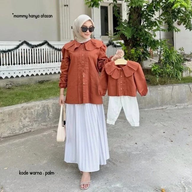 AKIRA SET COUPLE MOM AND KIDS - ATASAN MOM DAN SETELAN KIDS TERBARU COD 2025