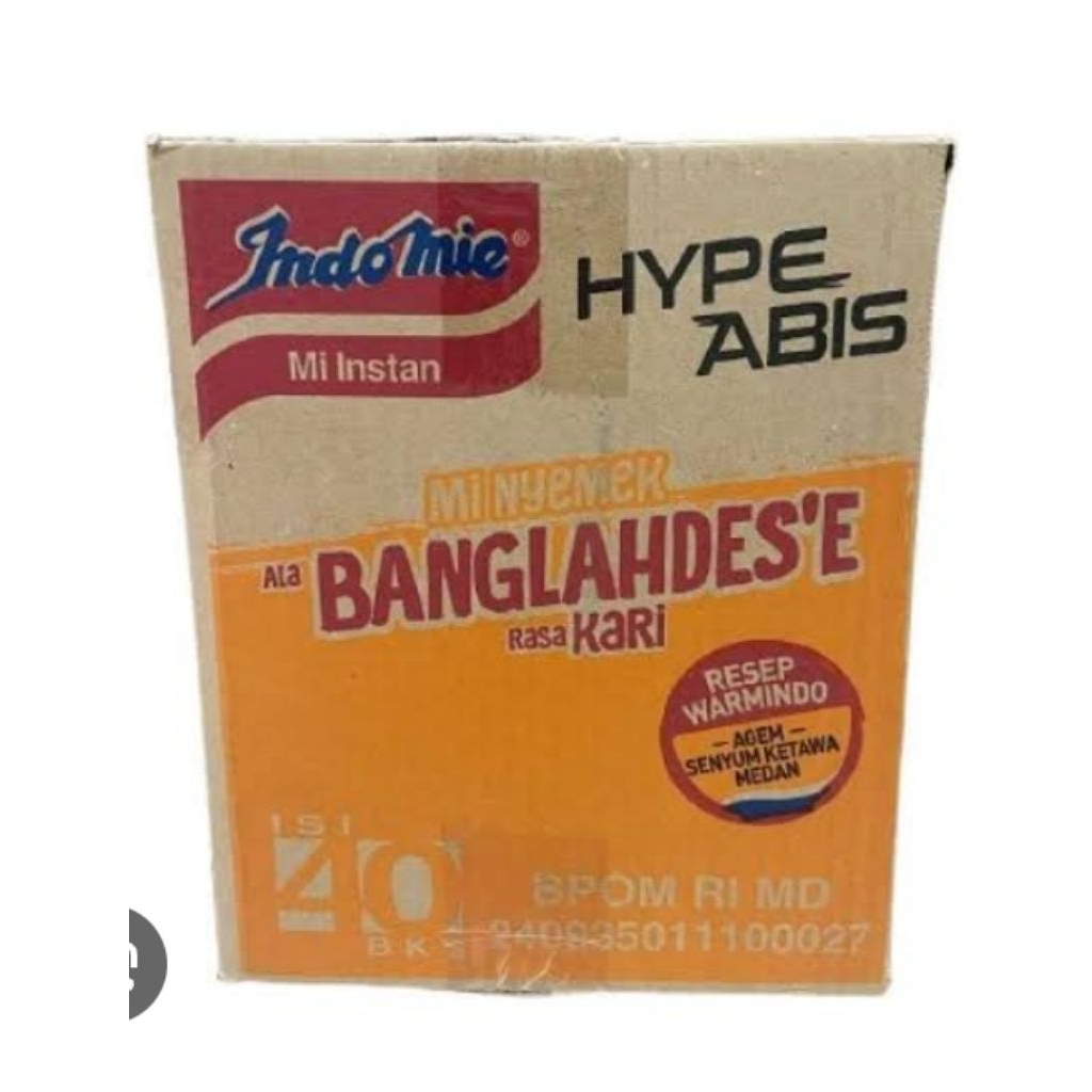 

PROMO BARU INDOMIE GORENG BANGLAHDES RASA KARI -MI NYEMEK BANGLAHDESE 1DUS 40PCS