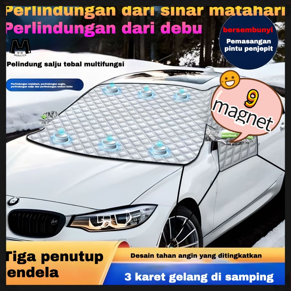 ⚝COVERS Penutup Tabir Surya Depan Kaca Depan/Setengah Penutup Mobil Setengah/Penutup Kaca Depan Mobi