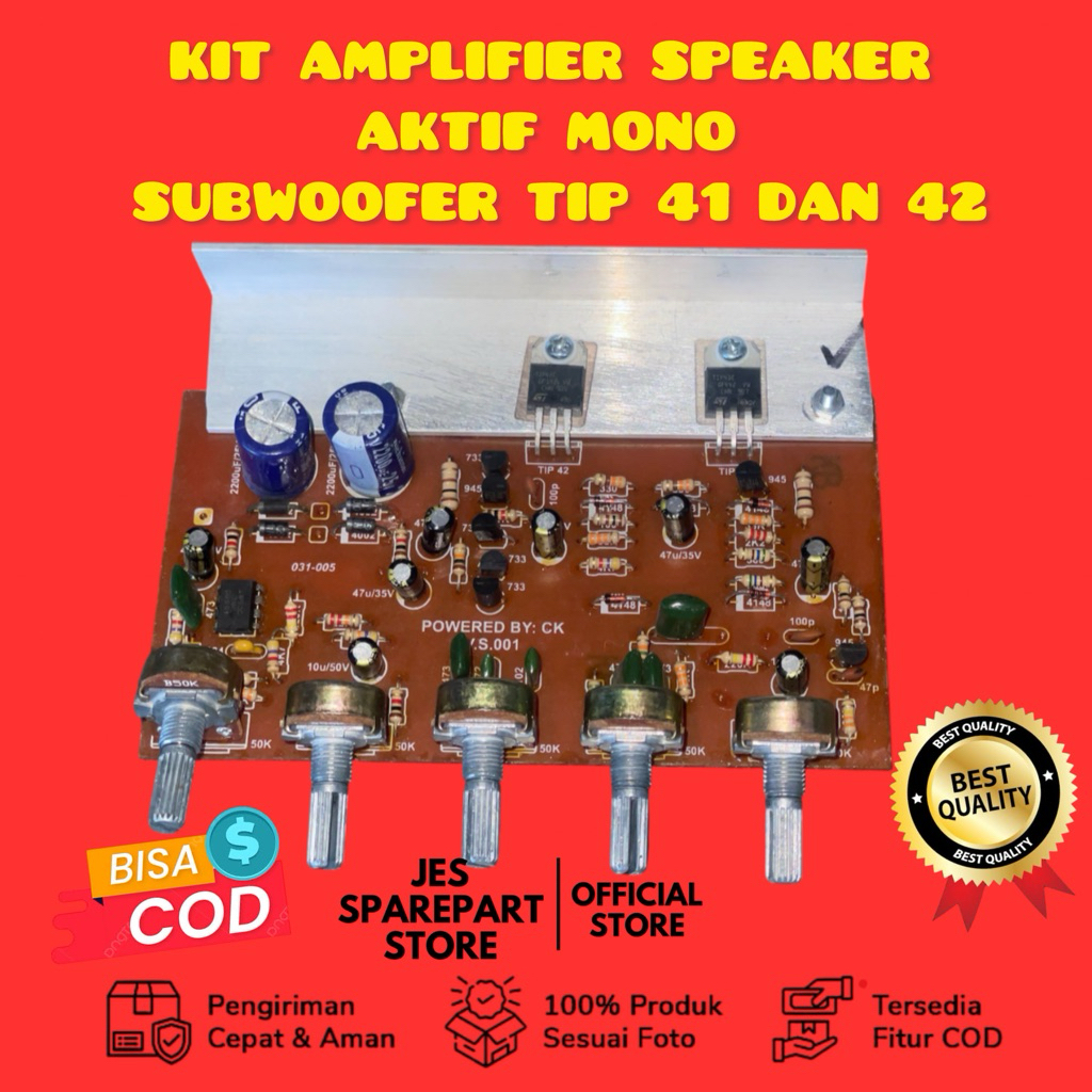 KIT AMPLIFIER SPEAKER AKTIF MONO  SUBWOOFER TIP 41 DAN 42