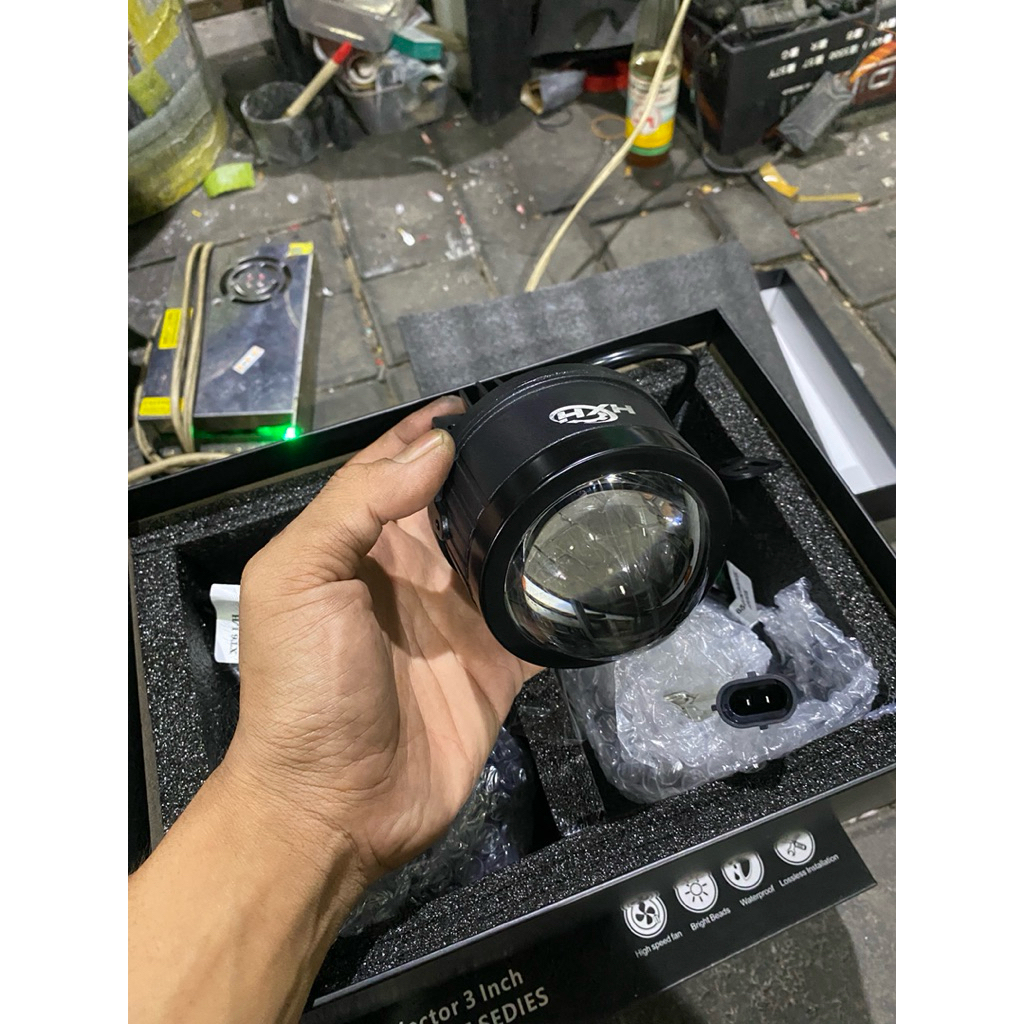 Biled foglamp 3 inch 3 warna HXH